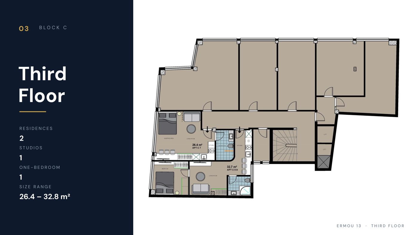Ermou 13 Third Floor plan